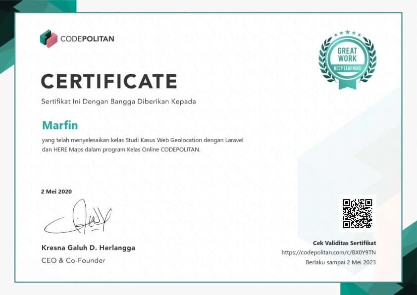 Studi Kasus Web Geolocation dengan Laravel dan HERE Maps