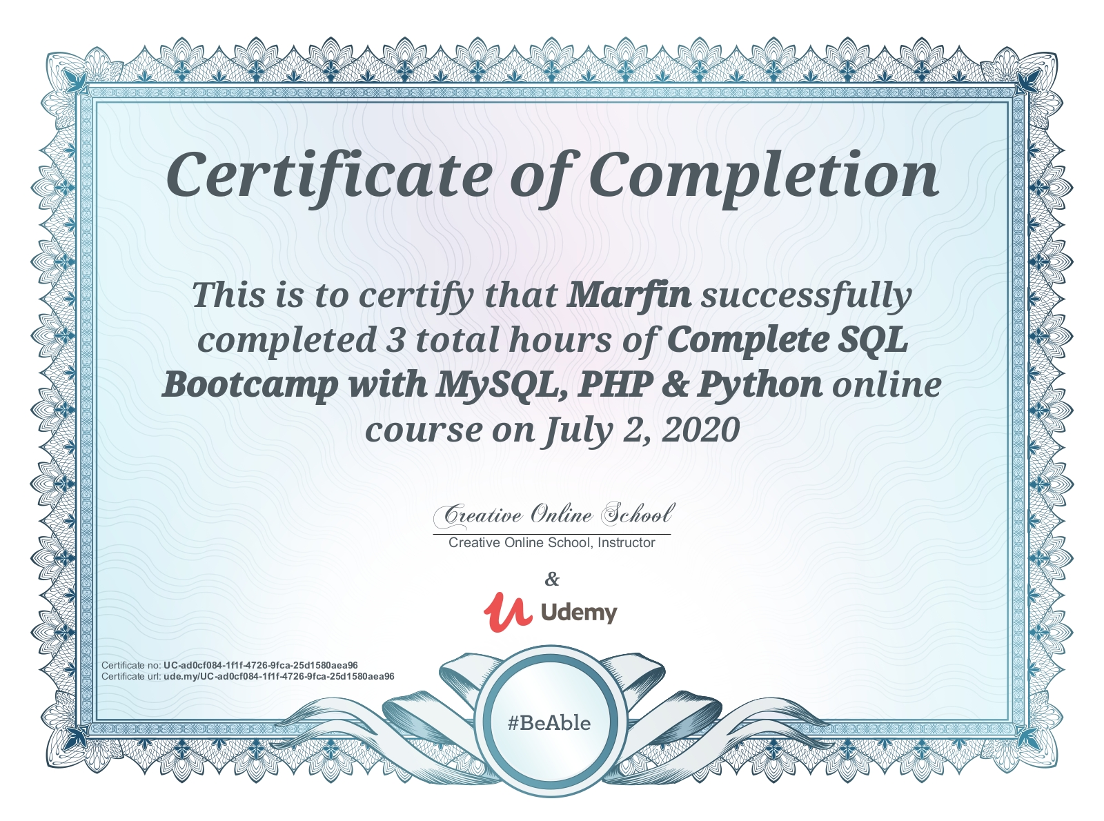 SQL Bootcamp with MySQL, PHP & Python : 5 Courses in 1