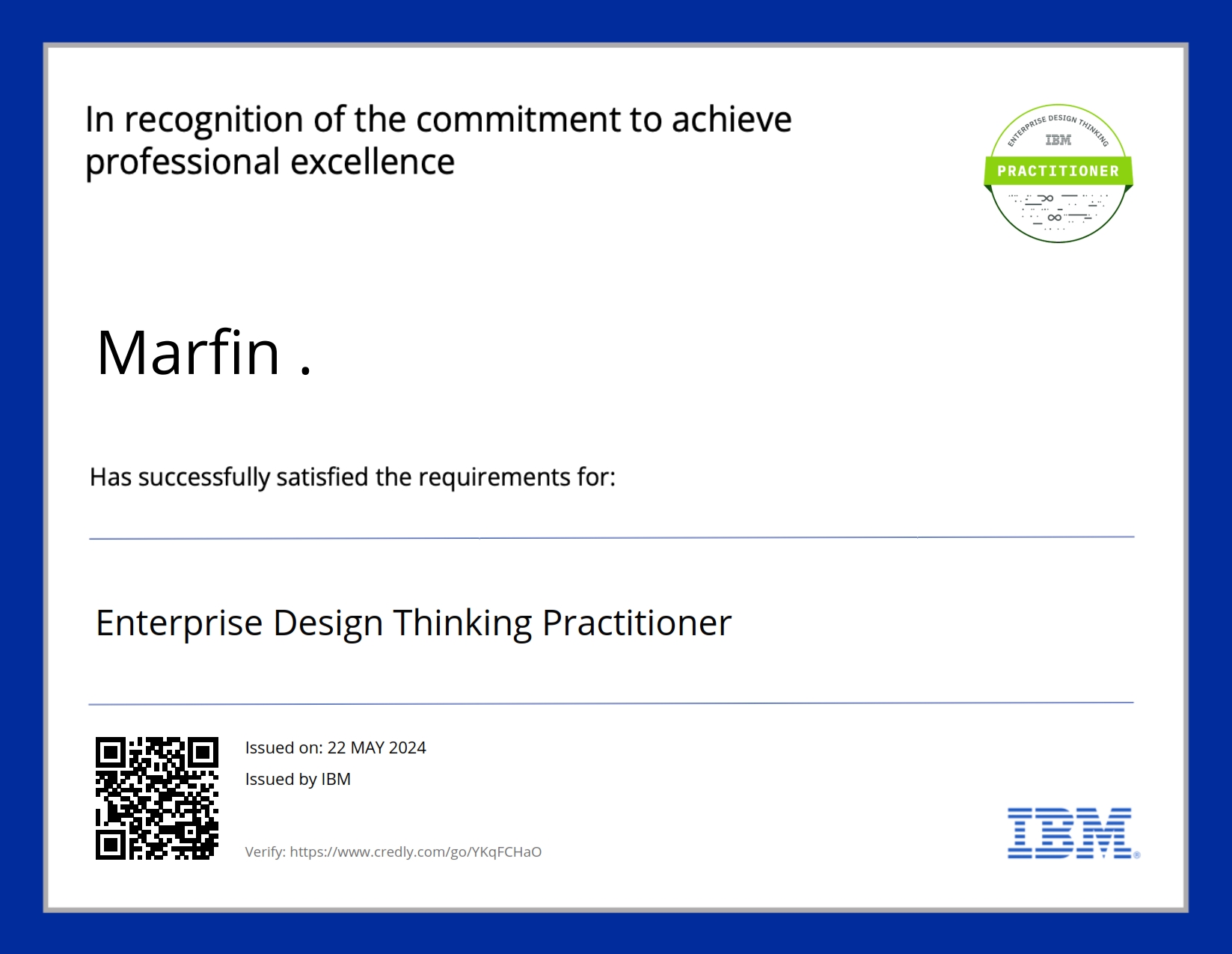 Enterprise Design Thinking Practitioner